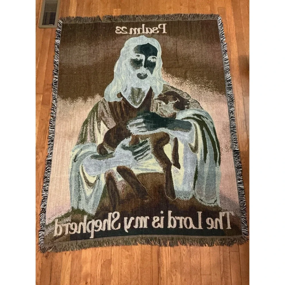 Psalm 23 The Lord Is My Shepherd Tapestry Throw Blanket 59